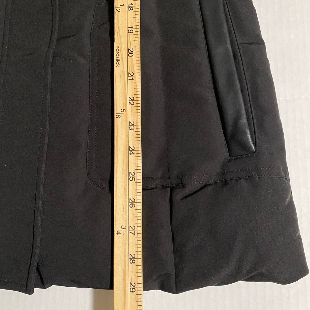 SAM EDELMAN Black Parka Faux Fur
Removeable Hooded Jacket Size S Water
Resistant - Picture 14 of 15